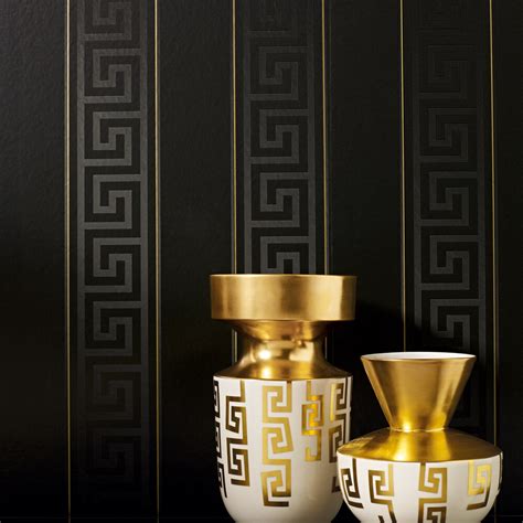 versace greek key gold wallpaper|black greek key wallpaper.